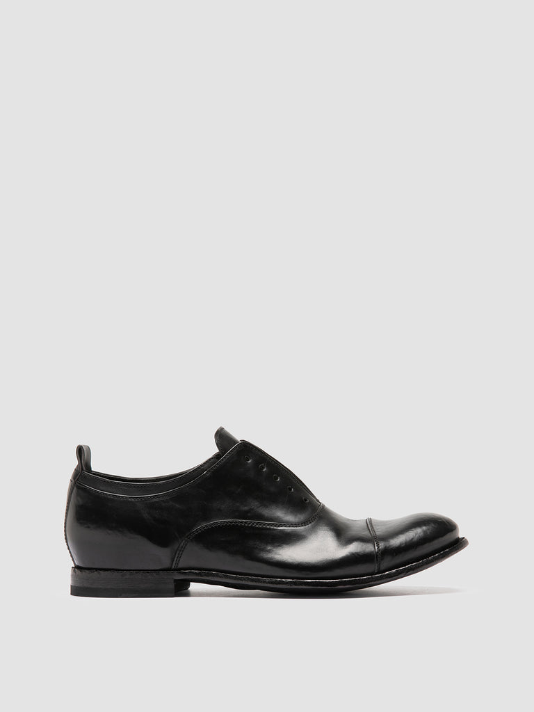 STEREO 001 - Black Leather Oxford Shoes