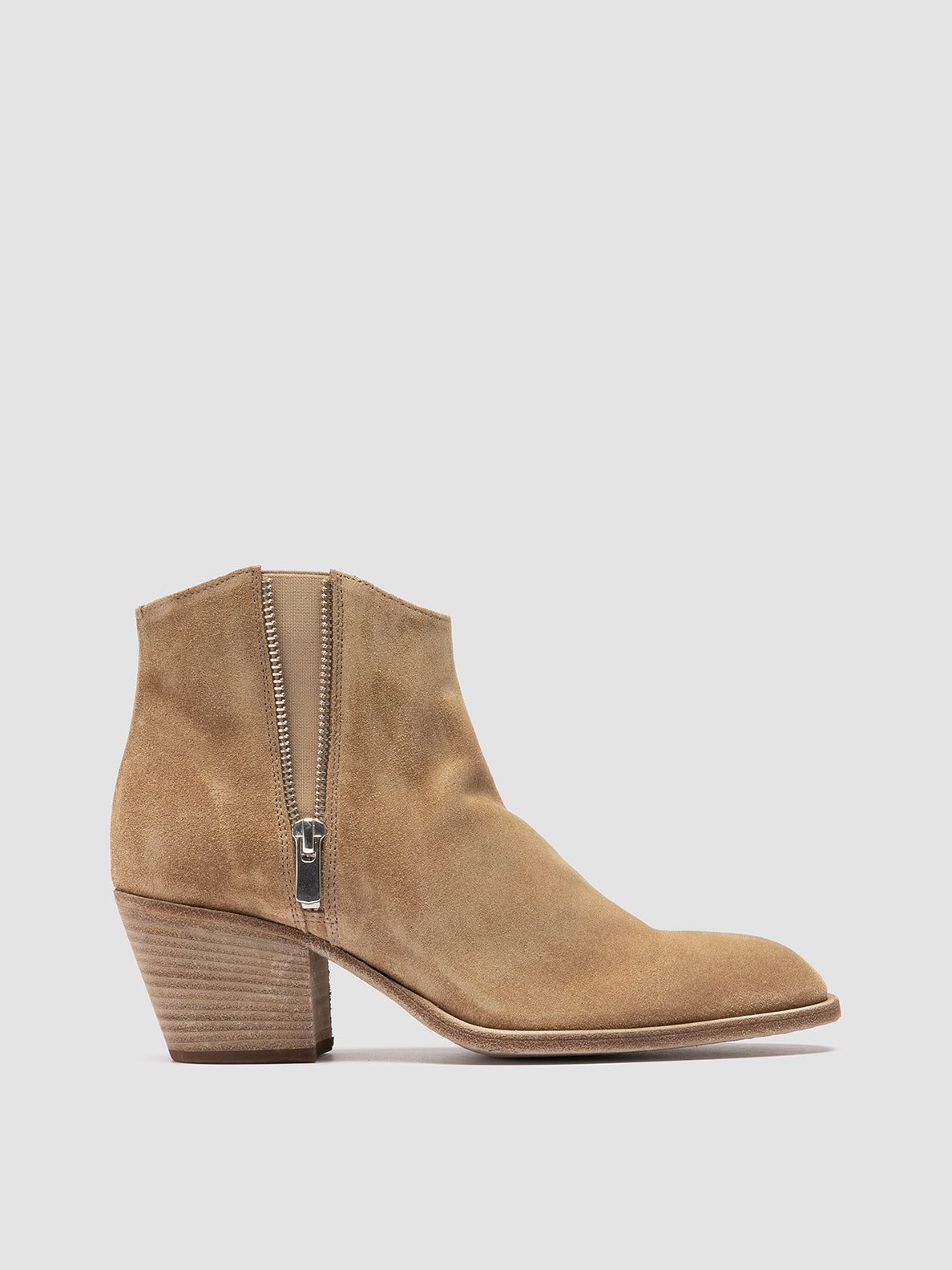 Women's Beige Suede Ankle Boots: SYDNE 015 – Officine Creative