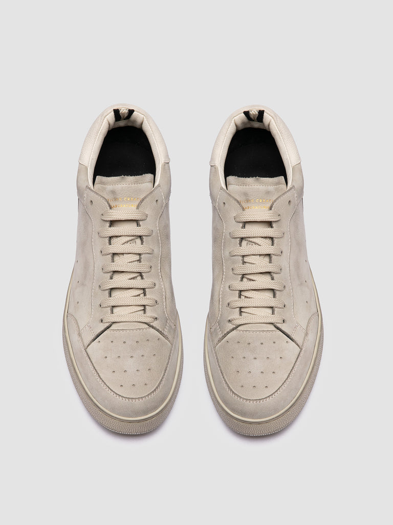 THE ANSWER 005 - Grey Leather and Suede Low Top Sneakers