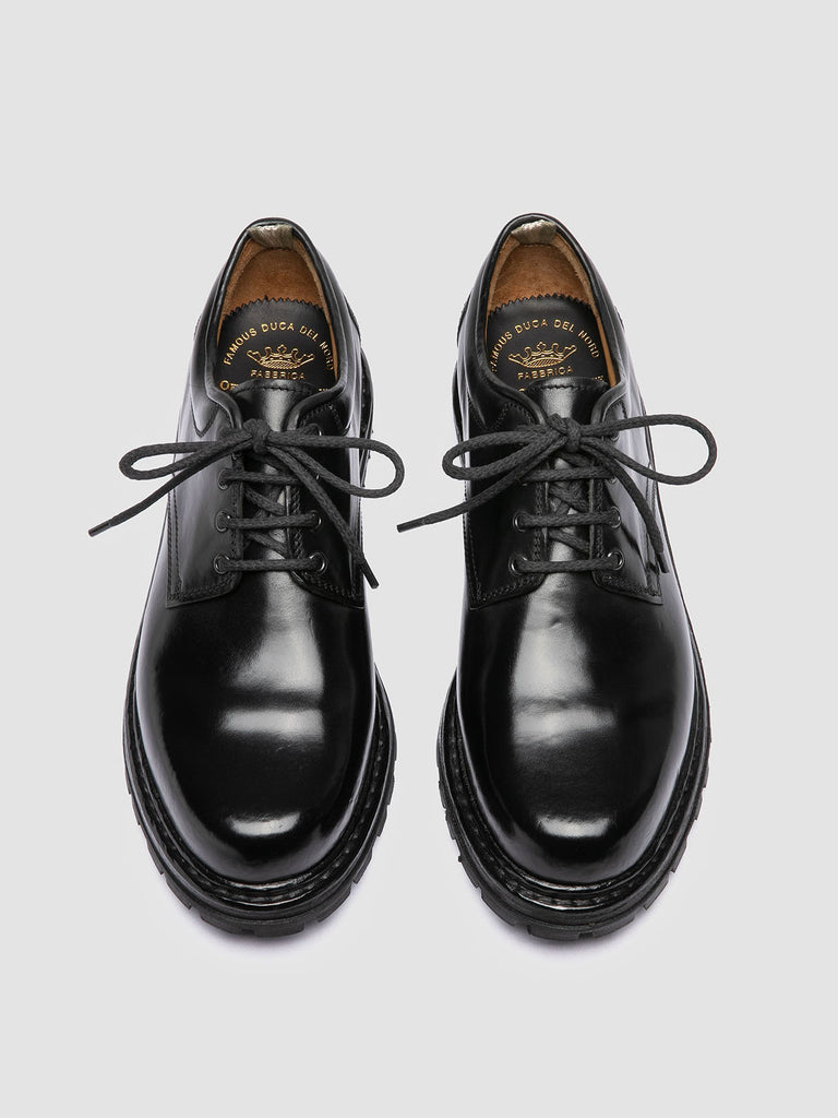 VOLCOV 011 - Black Leather Derby Shoes