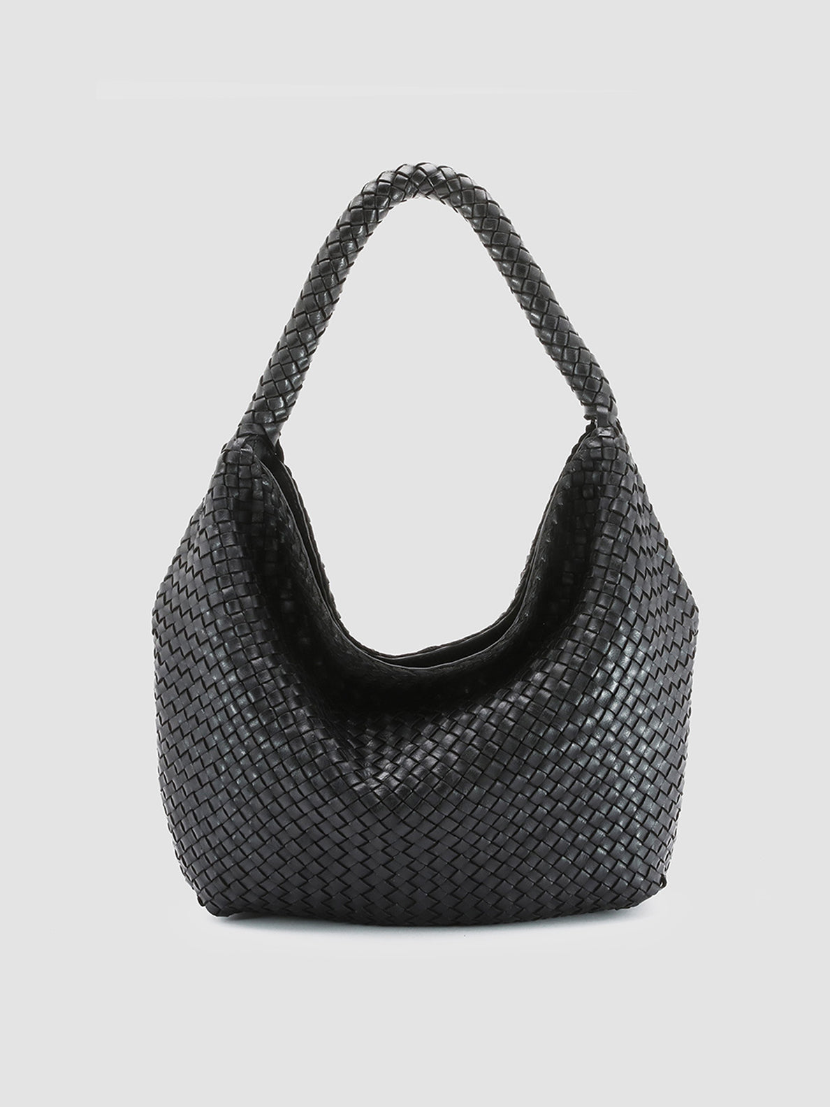 woven leather bag