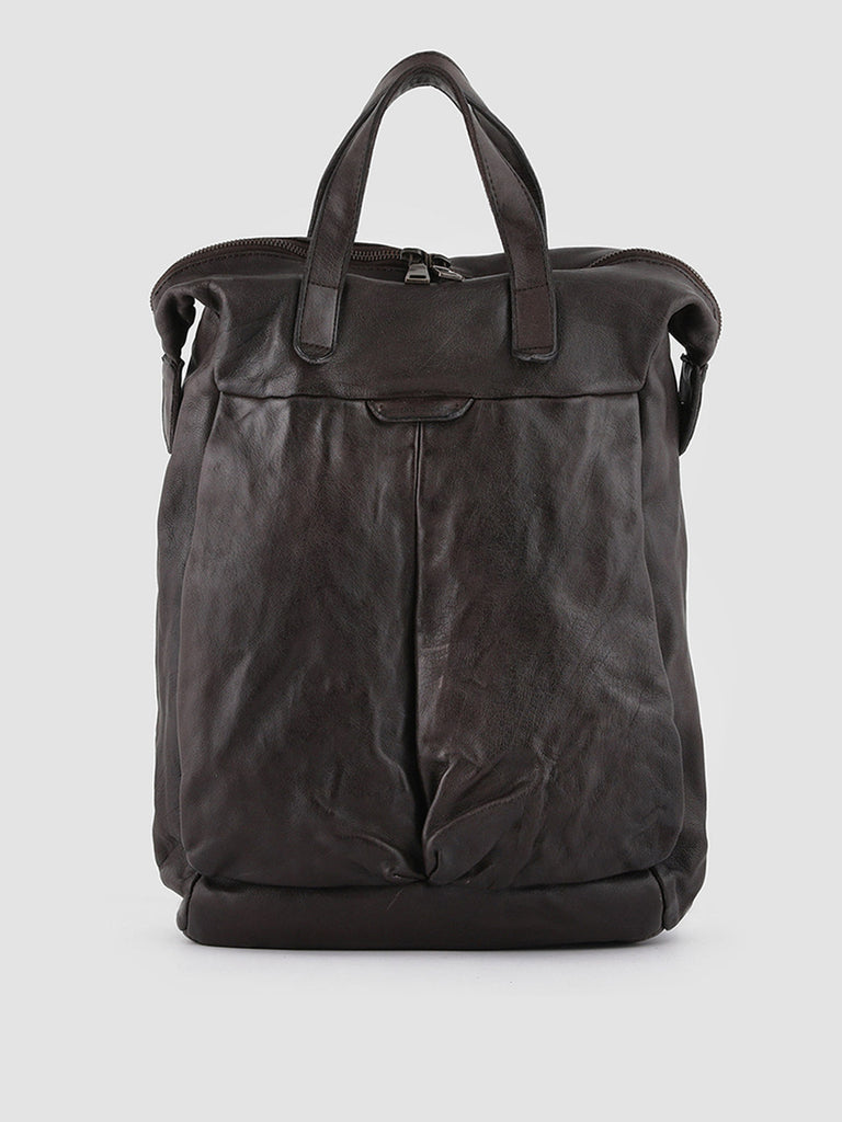 HELMET 28 - Brown Leather Backpack