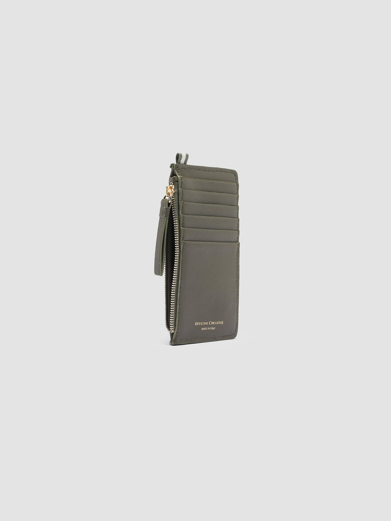 JULIET 103 - Green Woven Leather card holder