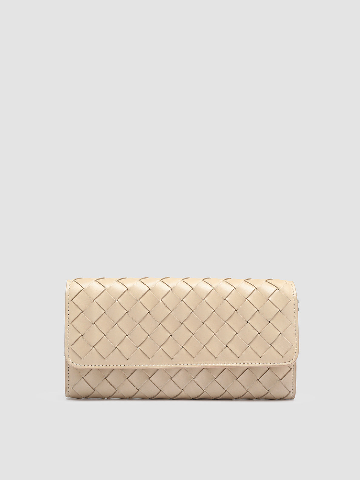 POCHE 109 - Ivory Woven Woven Leather Wallet