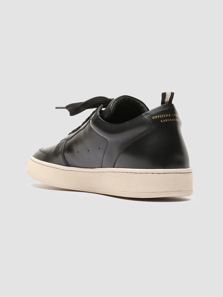 ASSET 001 - Black Leather Low Top Sneakers men Officine Creative - 4