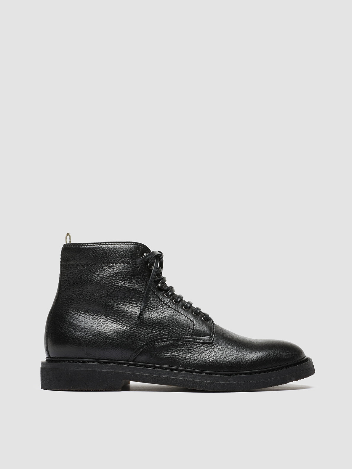 Men's Black Leather Boots HOPKINS FLEXI 203 – Officine Creative ...