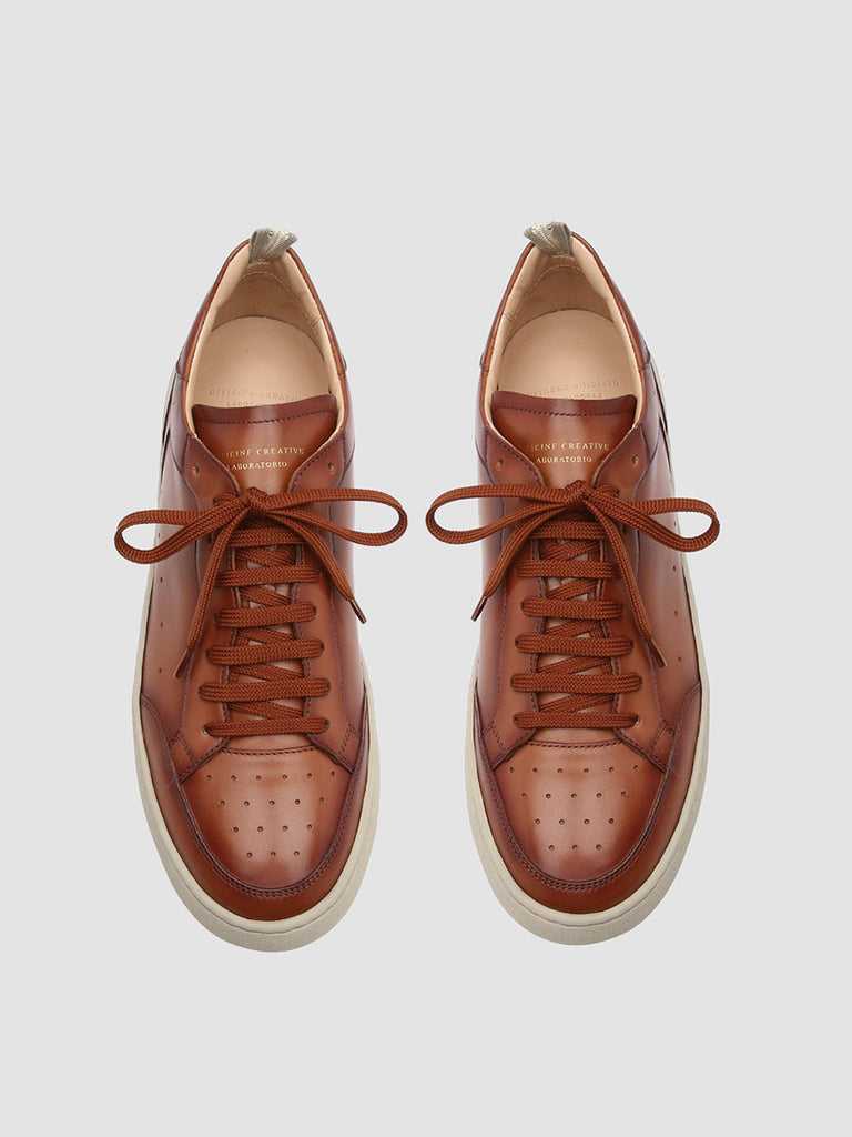 KAREEM LUX 001 - Brown Leather sneakers