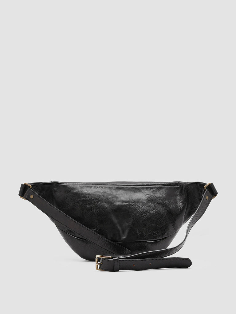 RARE 28 - Black Leather Waist Belt