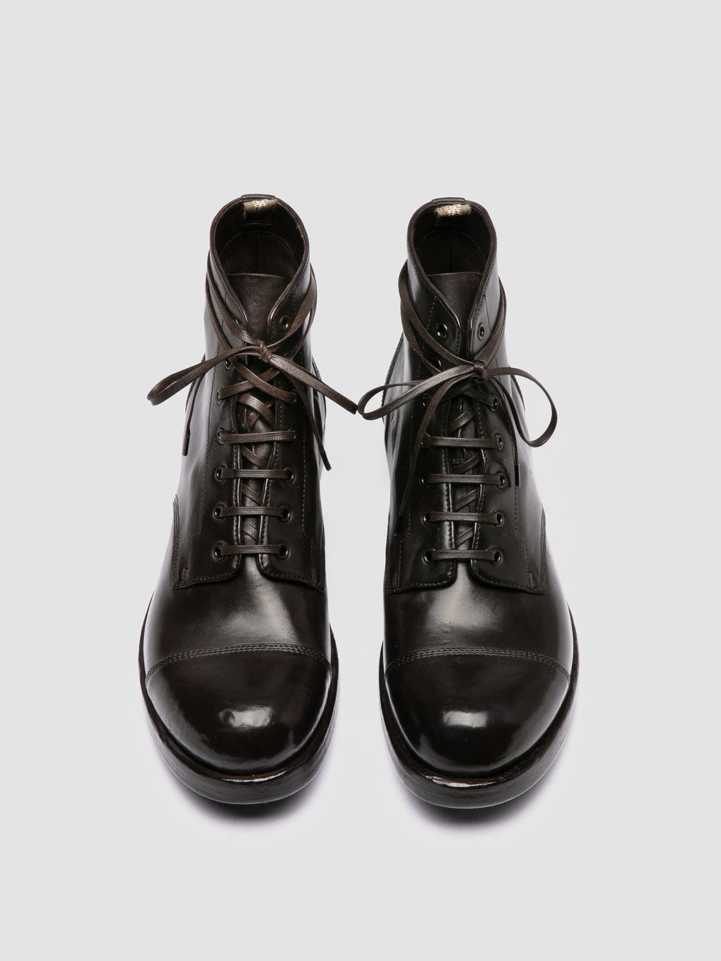 1633 02 - Brown Leather Lace-up Boots