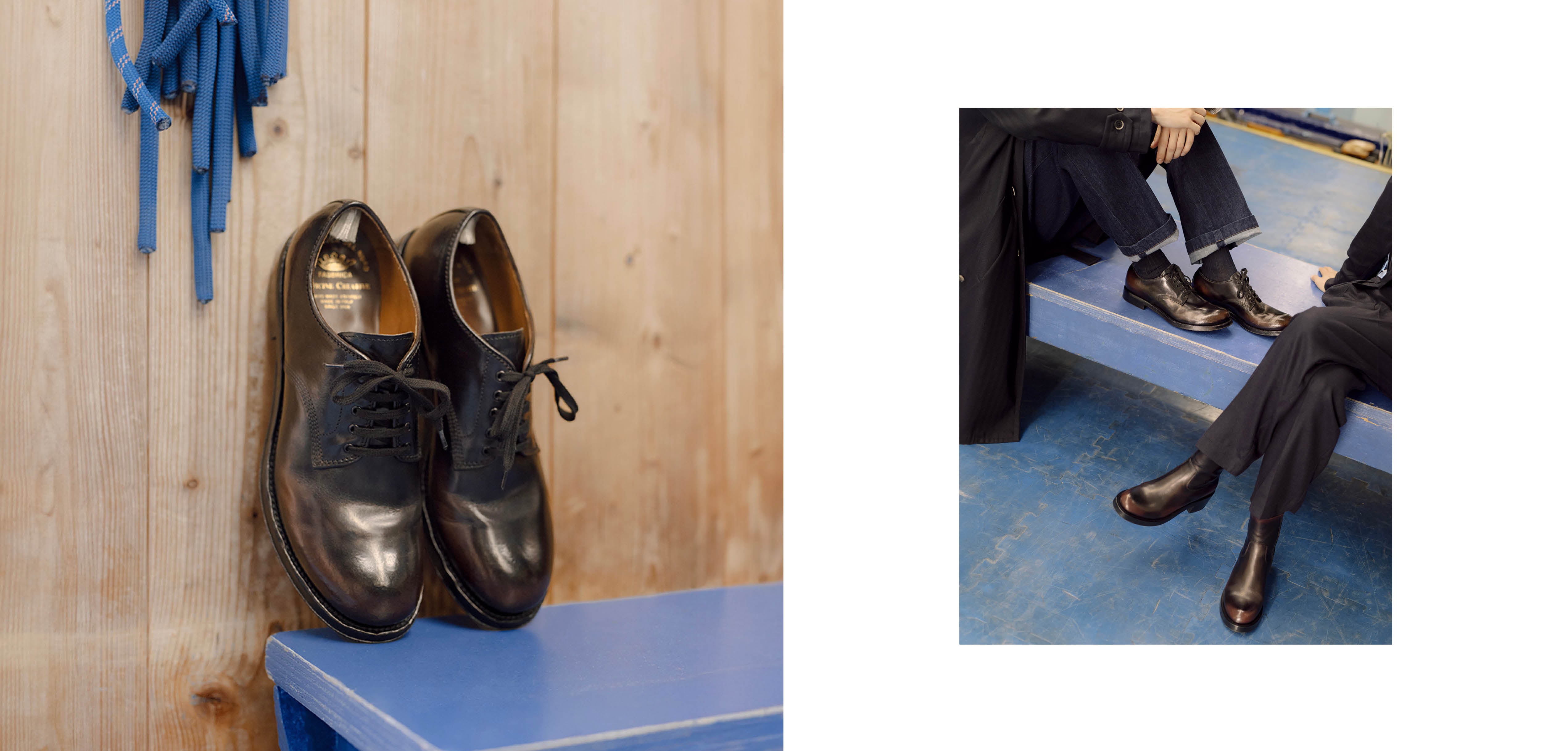 Officine Creative - Man leather derbies and booties