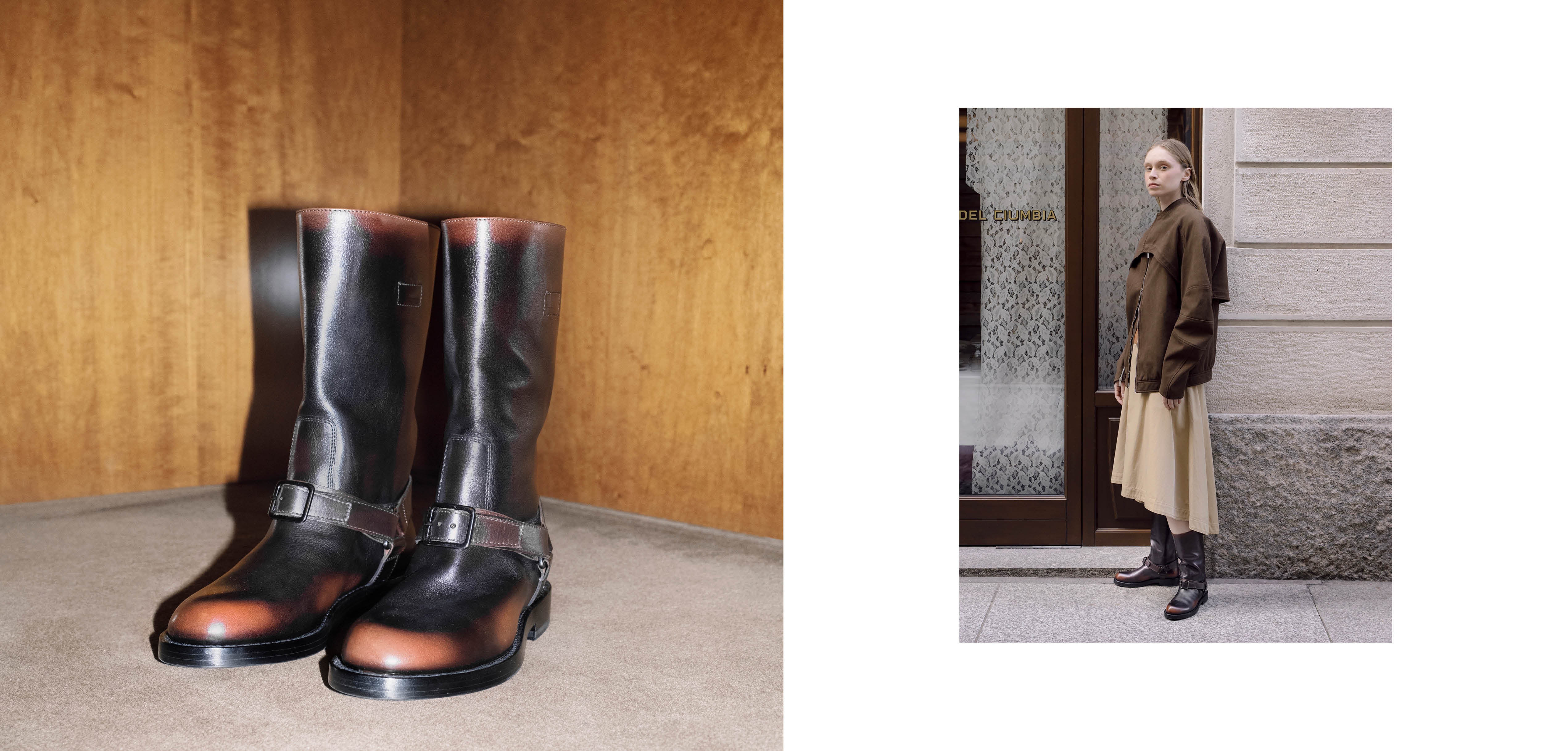 Officine Creative - Women's brown leather boots