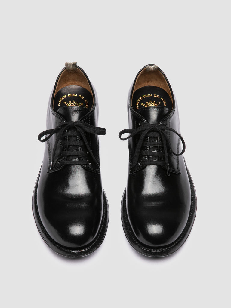 ADMIRAL 001 - Black Leather Derby Shoes