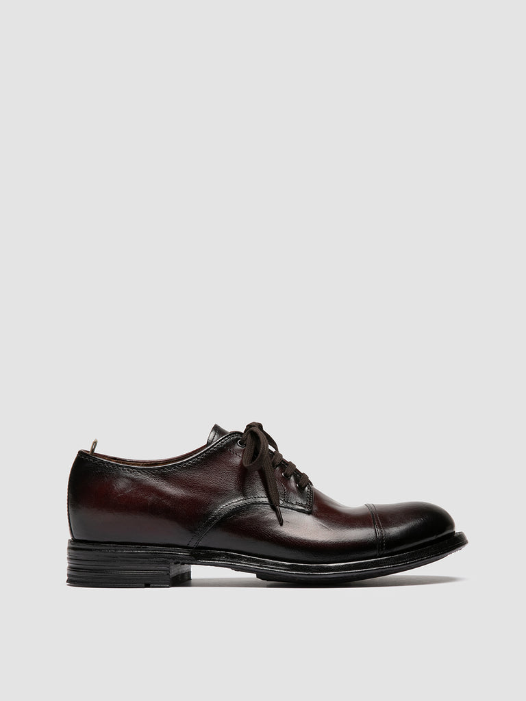 ADMIRAL 002 - Burgundy Leather Derby Shoes