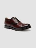 ADMIRAL 002 - Burgundy Leather Derby Shoes