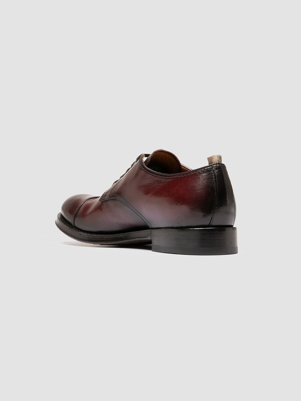 ADMIRAL 002 - Burgundy Leather Derby Shoes