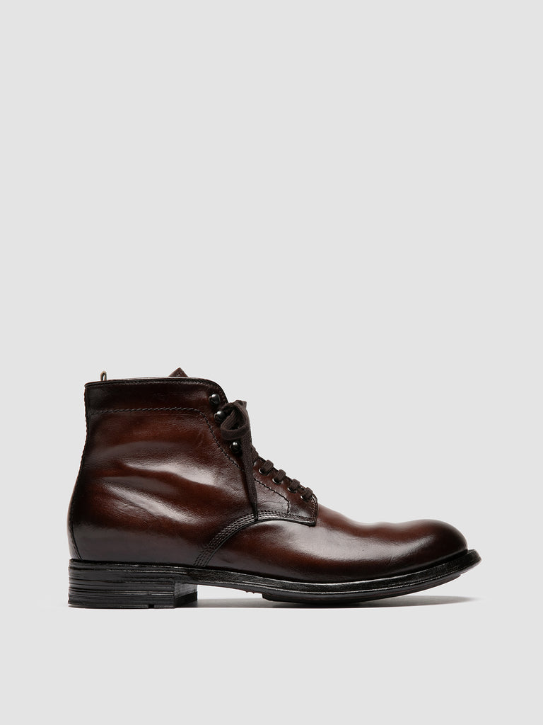ADMIRAL 004 - Brown Leather Lace-up Boots