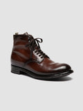ADMIRAL 004 - Brown Leather Lace-up Boots