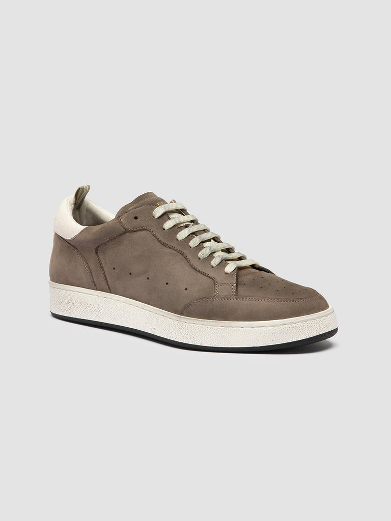 THE ANSWER 002 - Taupe Leather and Suede Sneakers