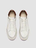 THE ANSWER 007 - Weiße Low-Top-Sneakers aus Leder und Wildleder - thumb image 2,side view