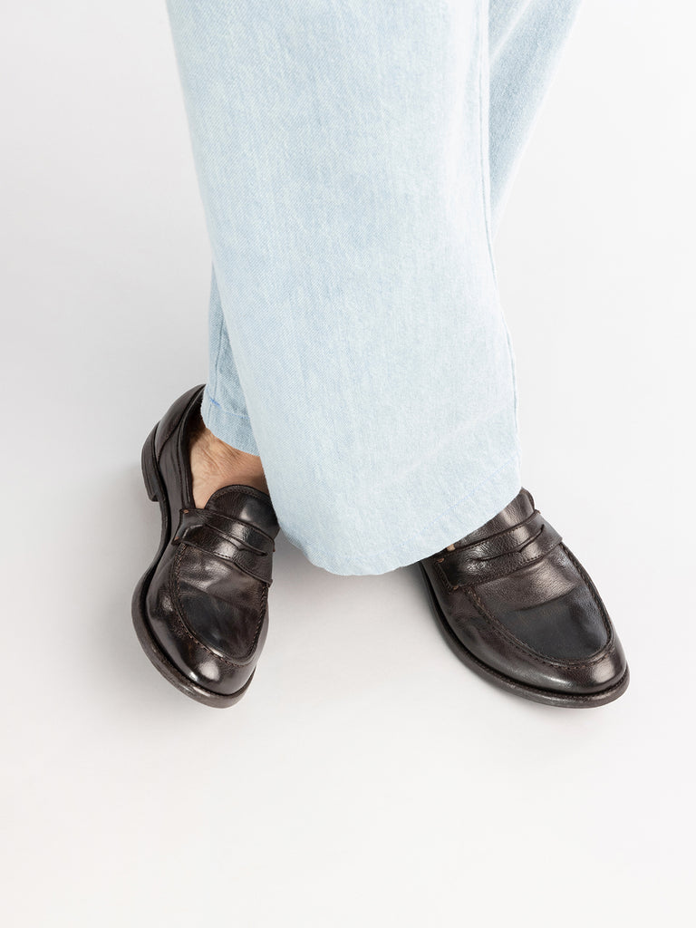 ARC 509 - Brown Leather Penny Loafers