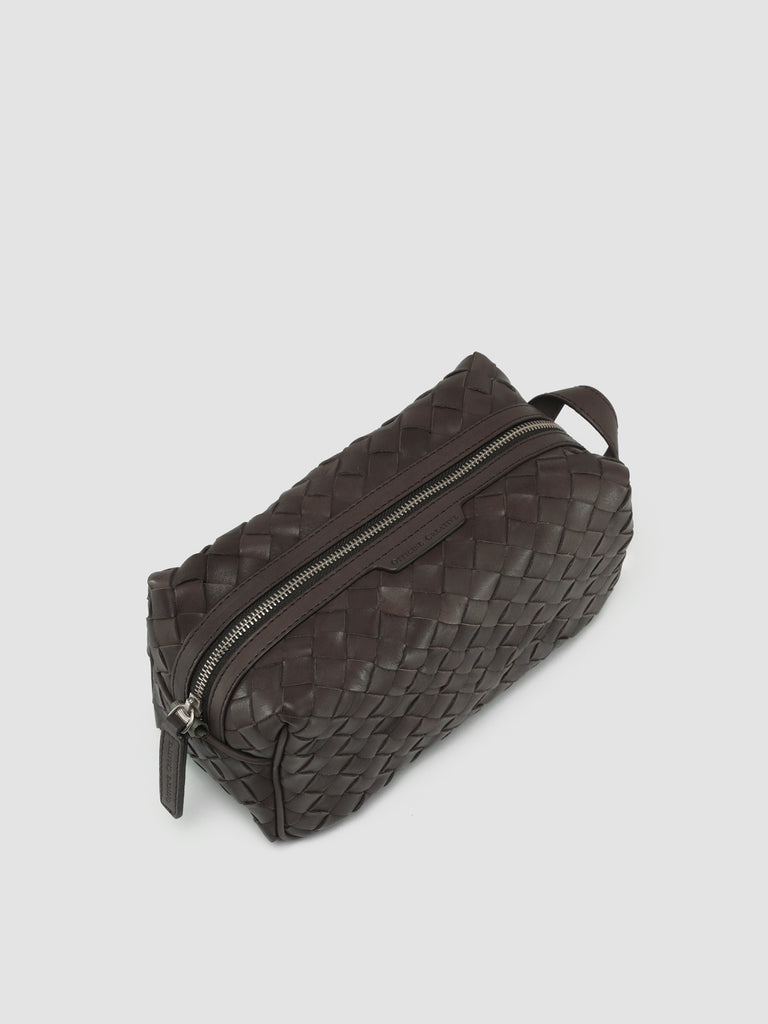 ARMOR 014 - Brown Woven Leather Pouch