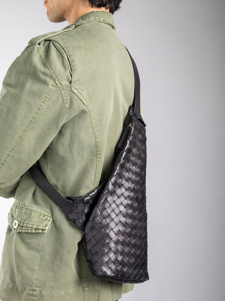 ARMOR 05 - Green Woven Leather backpack