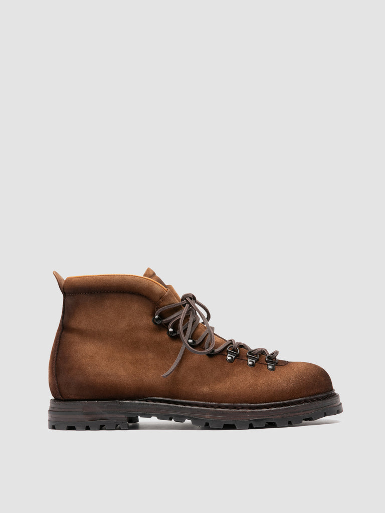 ARTIK/002 - Brown Suede Lace Up Boots