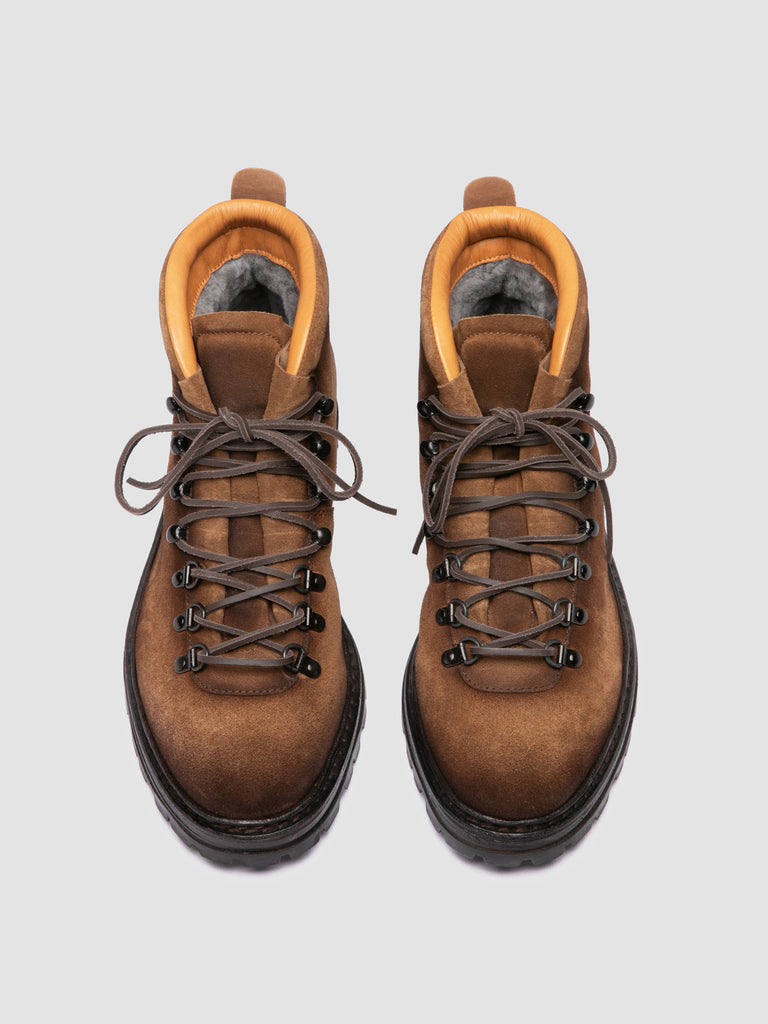 ARTIK/002 - Brown Suede Lace Up Boots
