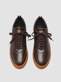 ASSET 001 - Brown Leather Low Top Sneakers Men Officine Creative - 2
