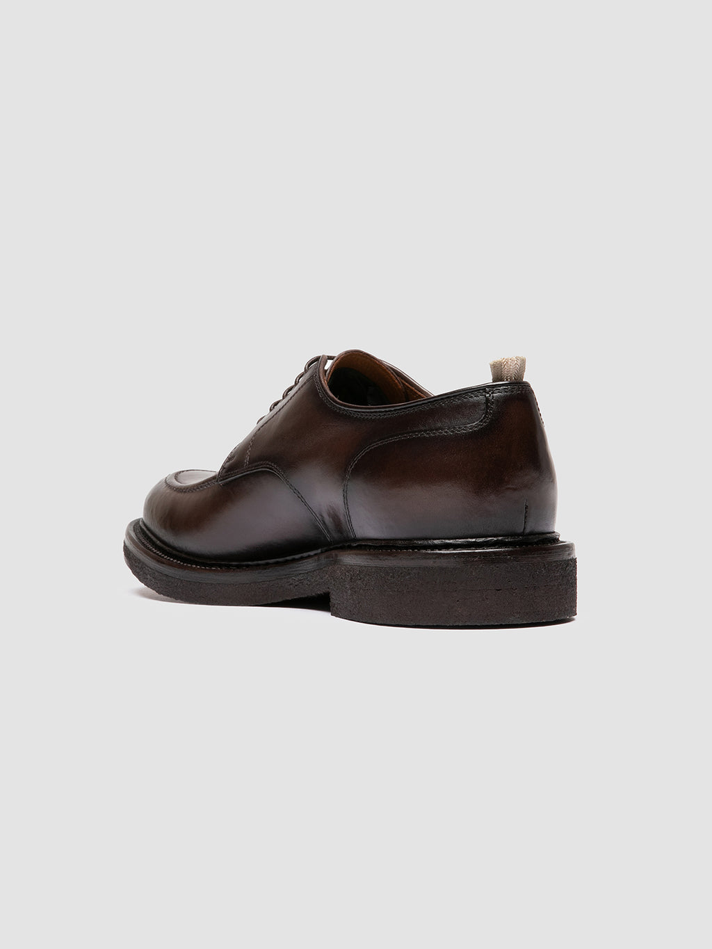 ASTON CREPE 003 - Brown Leather Derby Shoes - image 4,side view