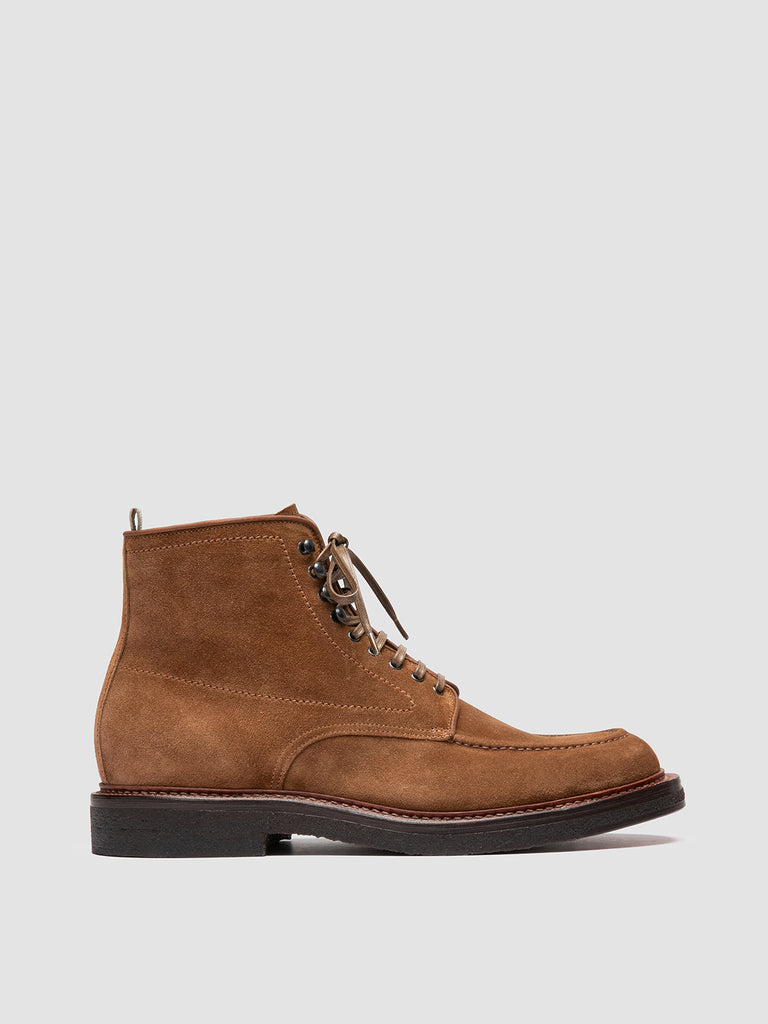 ASTON CREPE 004 – Braune Schnürstiefel aus Wildleder