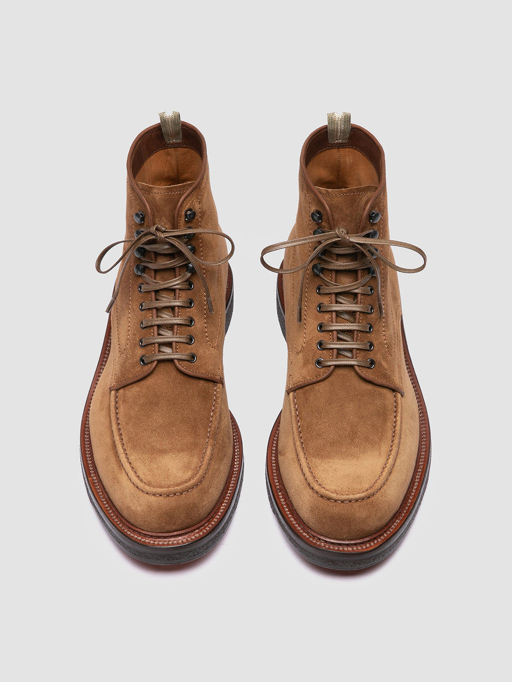 ASTON CREPE 004 - Brown Suede Lace-Up Boots Officine Creative - 2