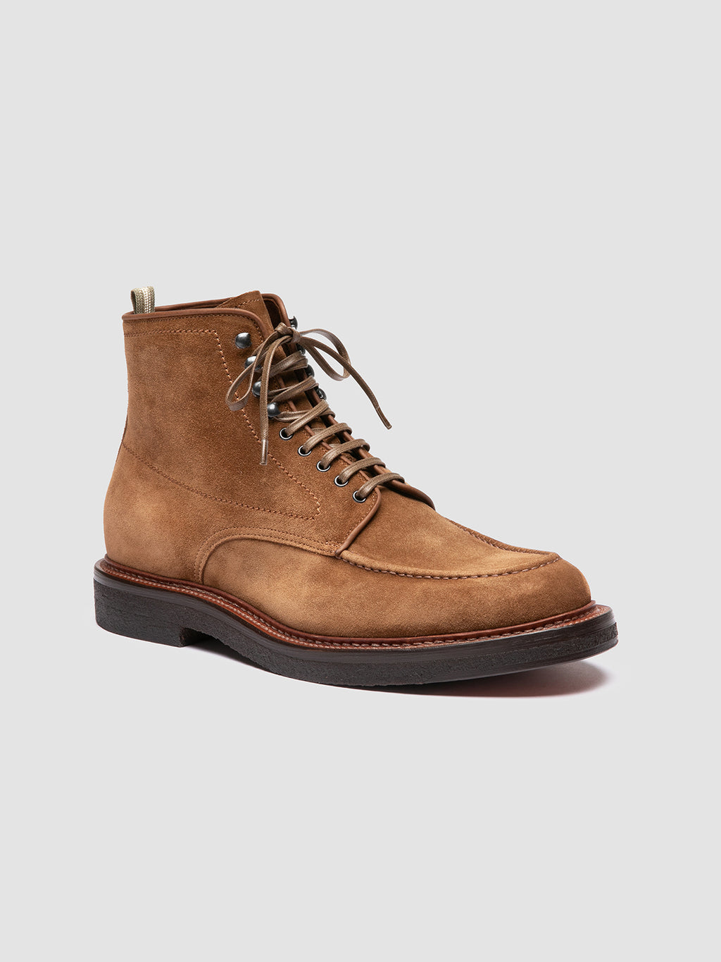 ASTON CREPE 004 - Brown Suede Lace-Up Boots Officine Creative - 3