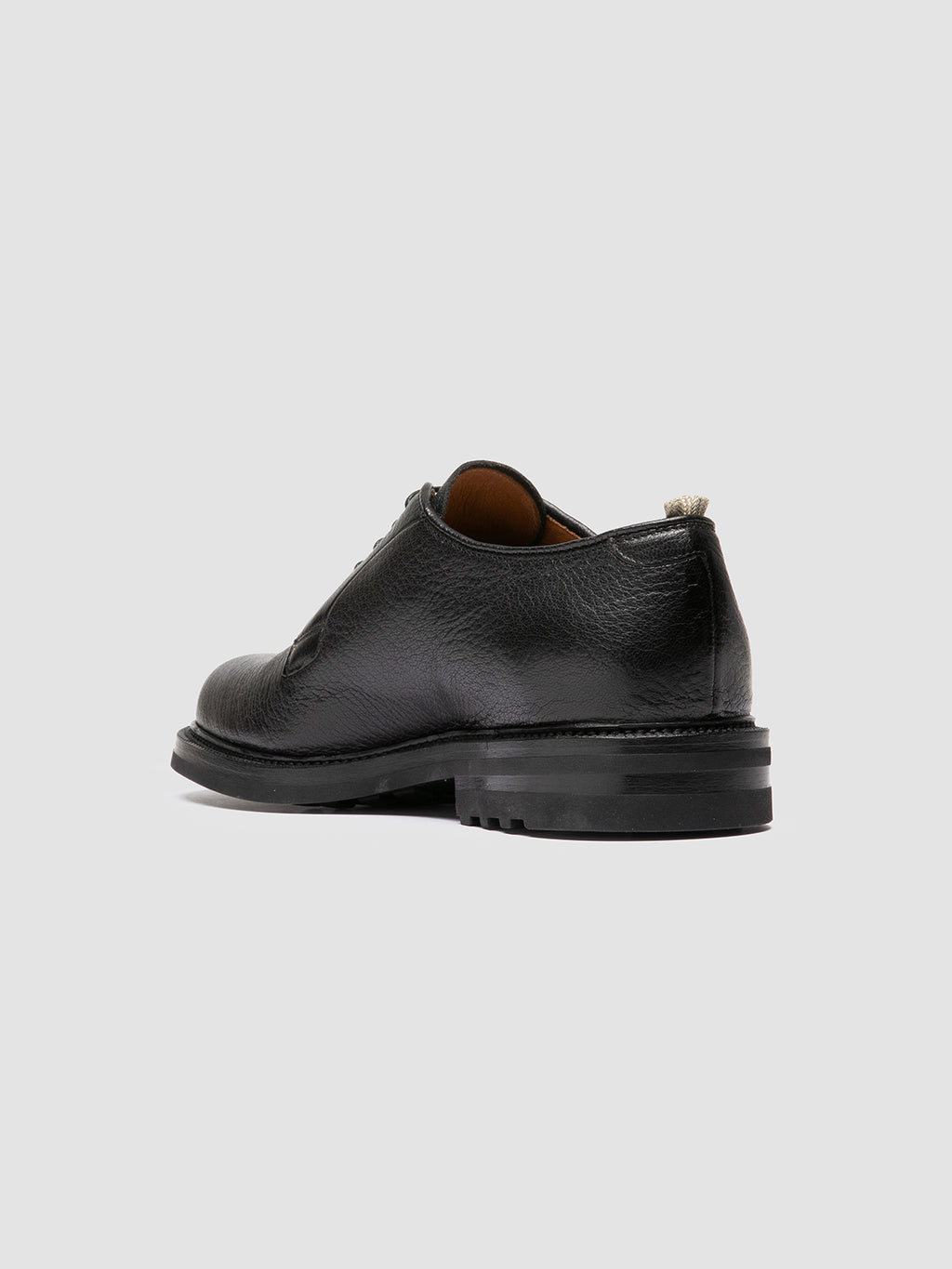 ASTON FLEXI 001 - Black Leather Derby Shoes