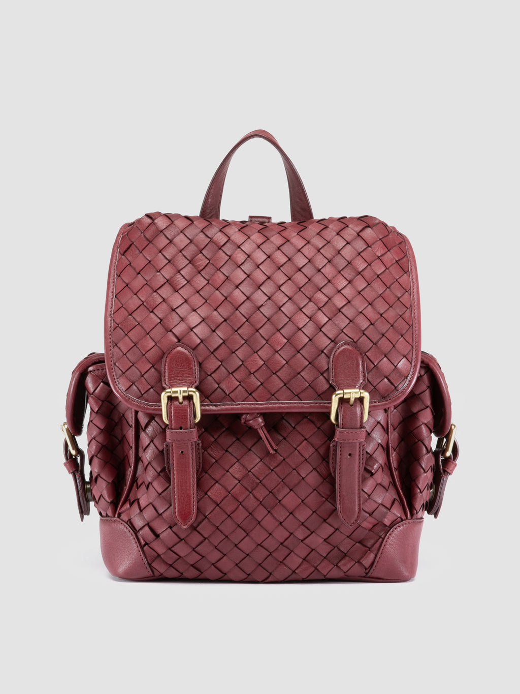 AURA 004 - Burgundy Leather Backpack Officine Creative - 1