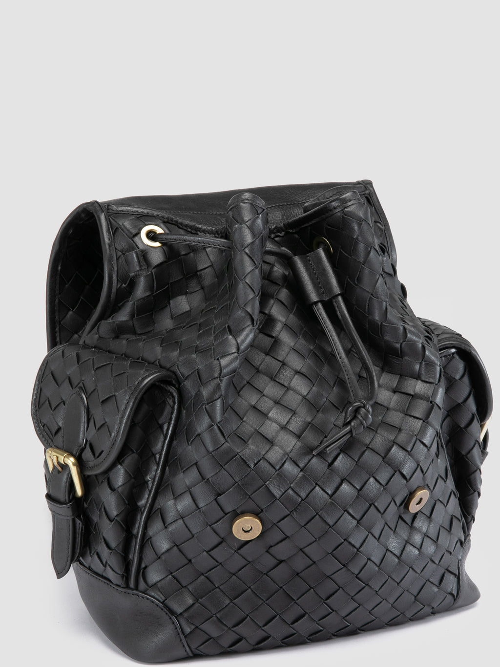 AURA 004 - Black Leather Backpack Officine Creative - 2