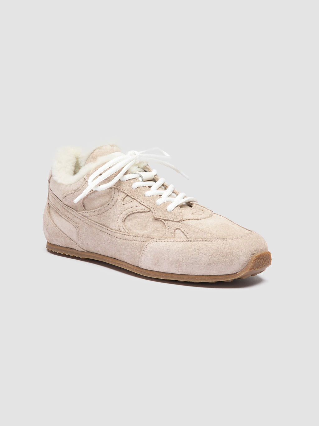 AWAY 102 - Ivory Suede Sneakers Officine Creative - 3