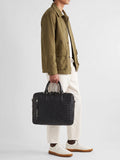 ARMOR 011 - Black Woven Leather Bag - thumb image 2,side view