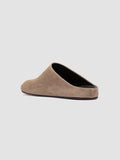BABOUCHE 001 - Taupe Suede Mule Sandals - thumb image 4,side view