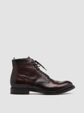 BALANCE 003 - Brown Leather Lace Up Boots - thumb image 1,side view