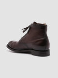 BALANCE 003 - Brown Leather Lace Up Boots - thumb image 4,side view