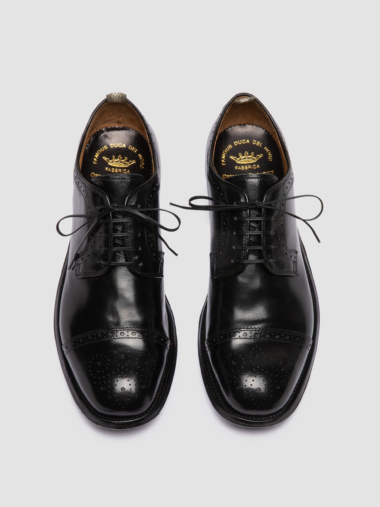 BALANCE 004 - Black Leather Derby Shoes