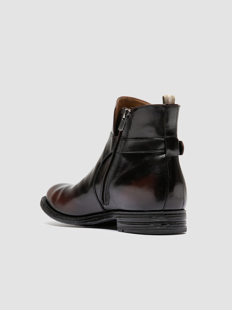 BALANCE 021 - Brown Leather Zipped Boots Officine Creative - 4