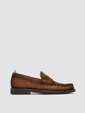 BALFRON FLEXI 001 - Brown Suede Penny Loafers
