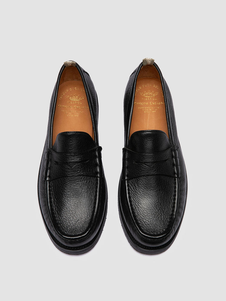 BALFRON FLEXI 001 - Black Leather Penny Loafers