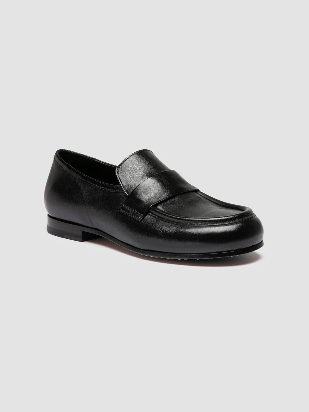 BECKY 101 - Black Leather Penny Loafers Officine Creative - 3