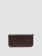 BERGE’ 01 - Dark Brown Zip Around Leather Wallet