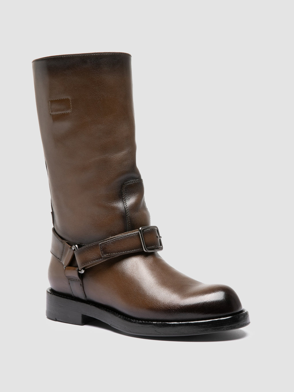 BERYL 010 - Green Leather Pull-On Boots Officine Creative - 3