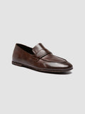 BLAIR DD 001 - Brown Leather Penny Loafers