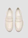 BLAIR DD 001 - White Leather Penny Loafers